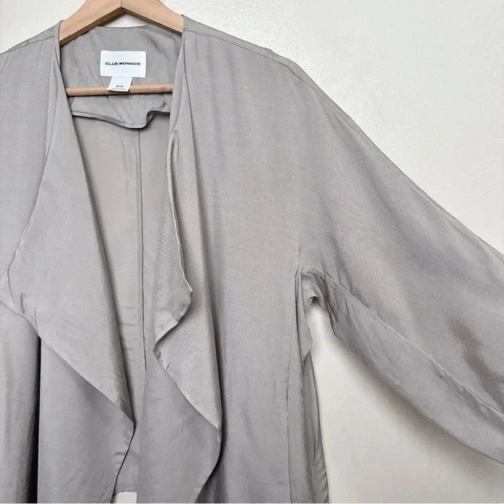 Club Monaco Womens Medium Drape Asymmetrical Jacket - Picture 6 of 14